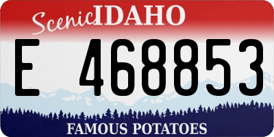 ID license plate E468853