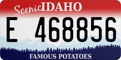 ID license plate E468856