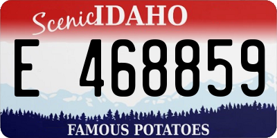 ID license plate E468859