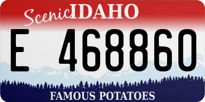 ID license plate E468860