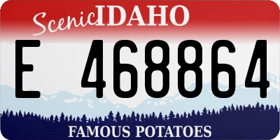 ID license plate E468864