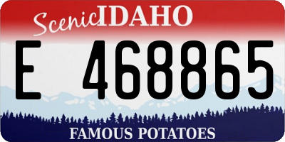 ID license plate E468865