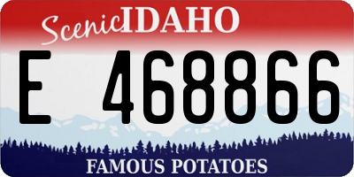 ID license plate E468866