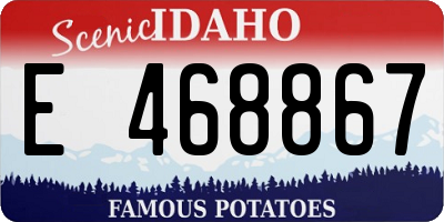 ID license plate E468867