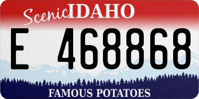 ID license plate E468868