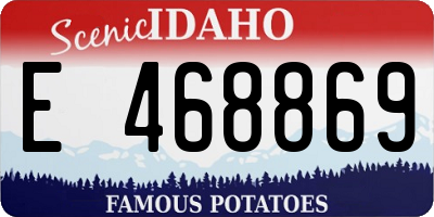 ID license plate E468869