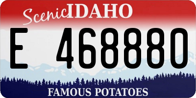 ID license plate E468880