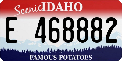 ID license plate E468882