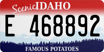 ID license plate E468892