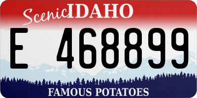 ID license plate E468899