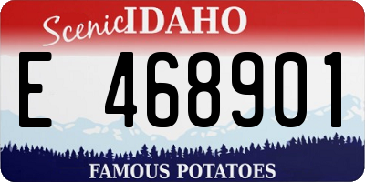 ID license plate E468901