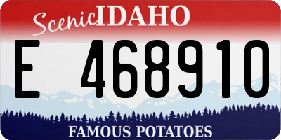 ID license plate E468910