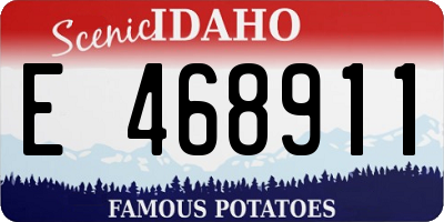 ID license plate E468911