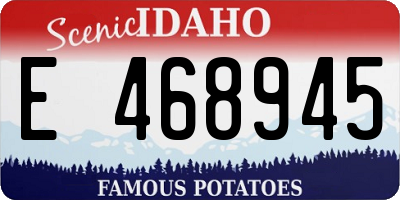 ID license plate E468945