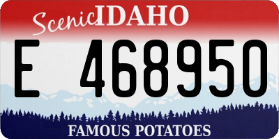 ID license plate E468950