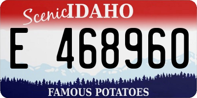 ID license plate E468960