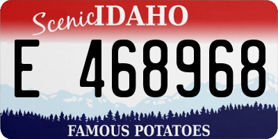 ID license plate E468968