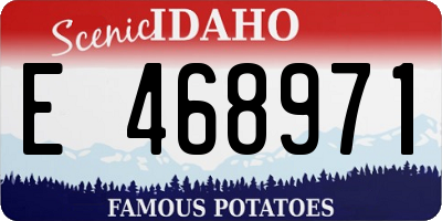 ID license plate E468971