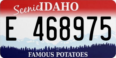 ID license plate E468975