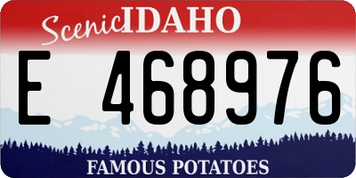 ID license plate E468976