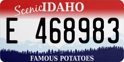ID license plate E468983