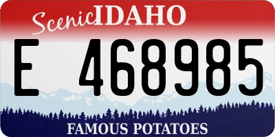 ID license plate E468985