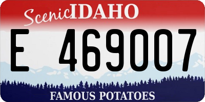 ID license plate E469007