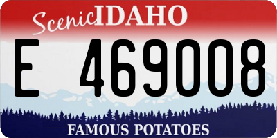 ID license plate E469008