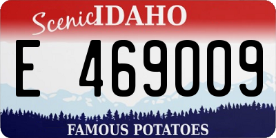 ID license plate E469009