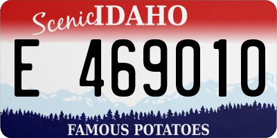 ID license plate E469010