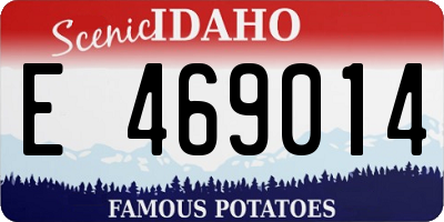 ID license plate E469014