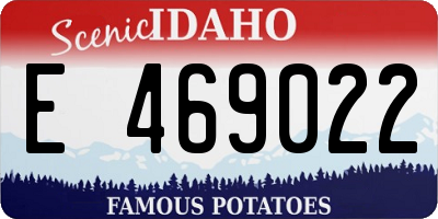 ID license plate E469022