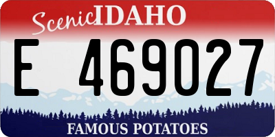 ID license plate E469027