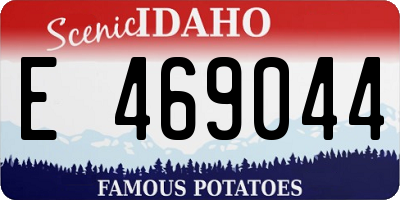 ID license plate E469044