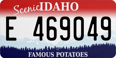 ID license plate E469049
