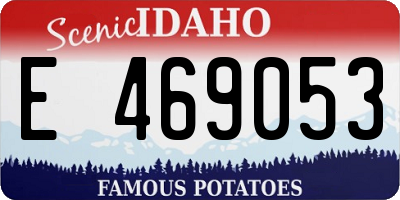 ID license plate E469053
