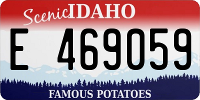 ID license plate E469059