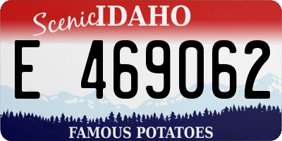 ID license plate E469062