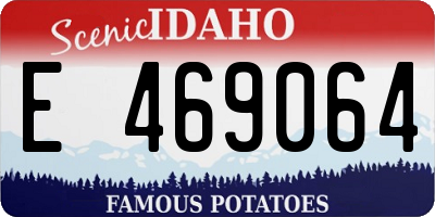 ID license plate E469064