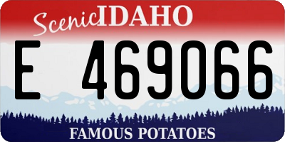 ID license plate E469066