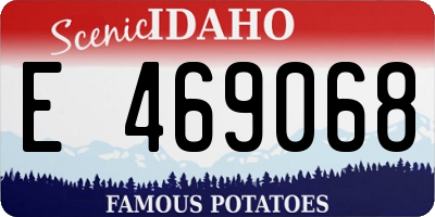 ID license plate E469068