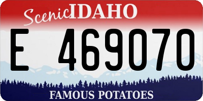 ID license plate E469070