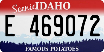 ID license plate E469072