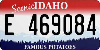 ID license plate E469084