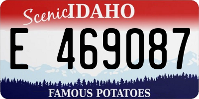 ID license plate E469087