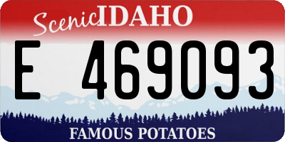 ID license plate E469093