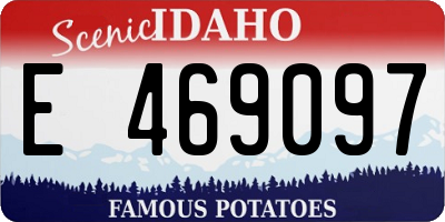 ID license plate E469097