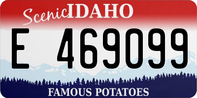 ID license plate E469099