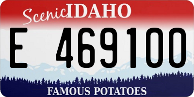 ID license plate E469100