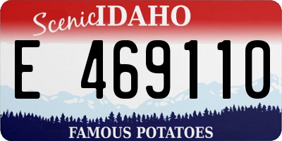 ID license plate E469110